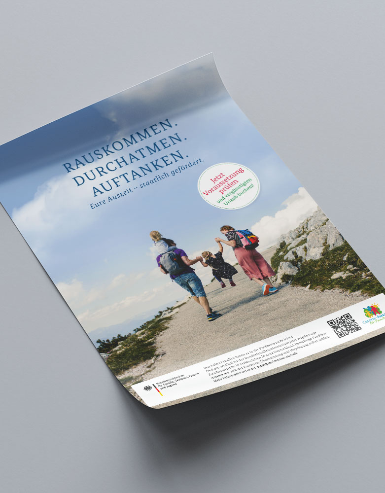 COVID-19 Time Out for Families print campaign