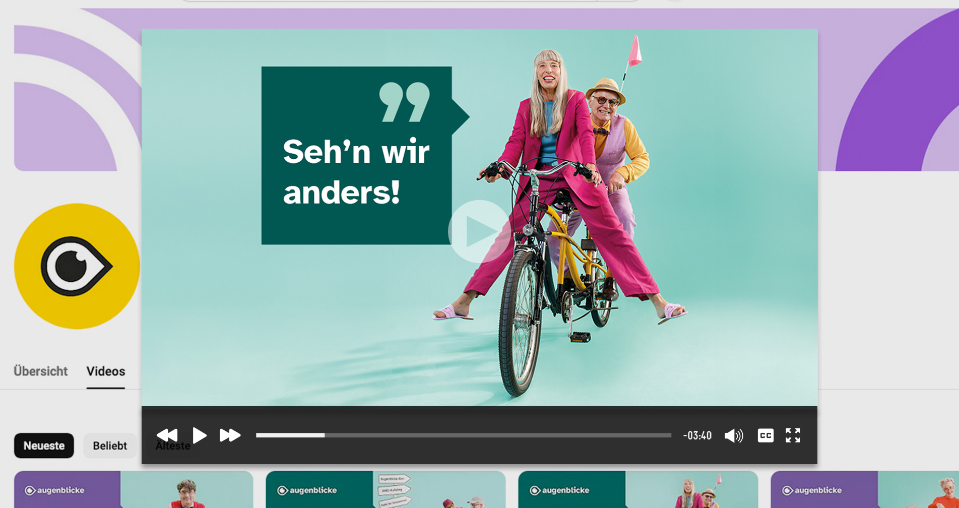 Roche Augenblicke campaign