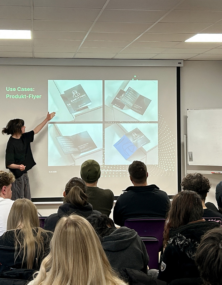 presentation of marketing material toward the client